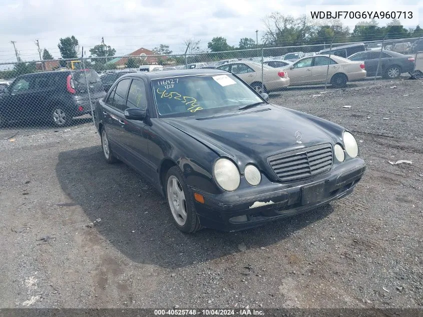 2000 Mercedes-Benz E 430 VIN: WDBJF70G6YA960713 Lot: 40525748