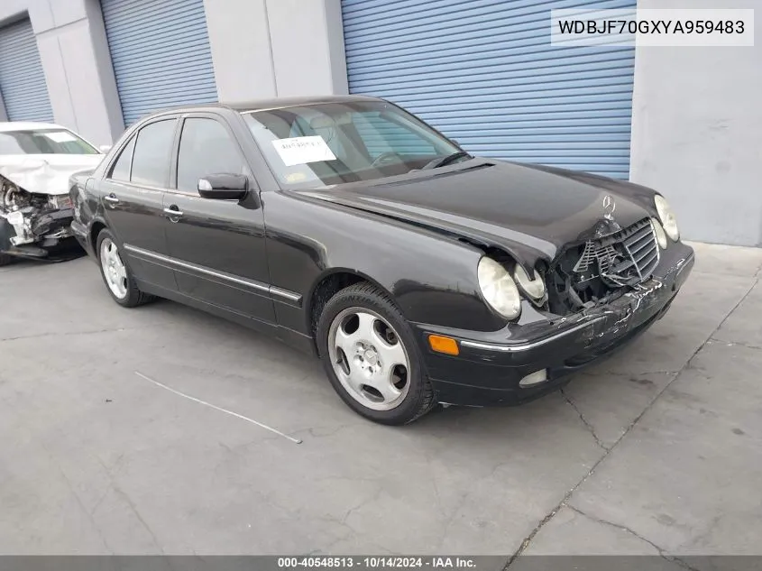 2000 Mercedes-Benz E 430 VIN: WDBJF70GXYA959483 Lot: 40548513