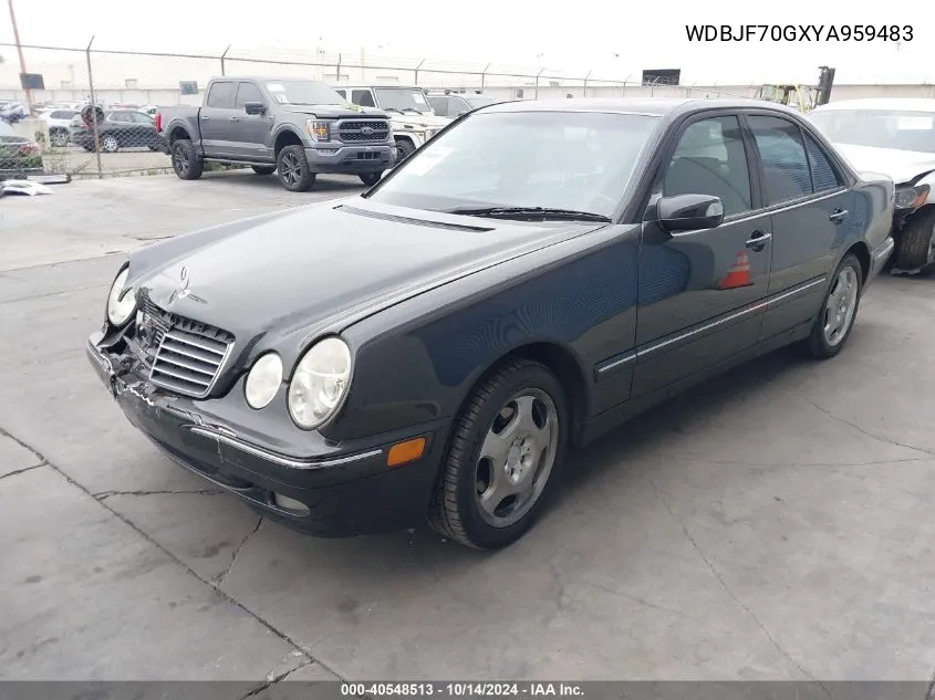 2000 Mercedes-Benz E 430 VIN: WDBJF70GXYA959483 Lot: 40548513