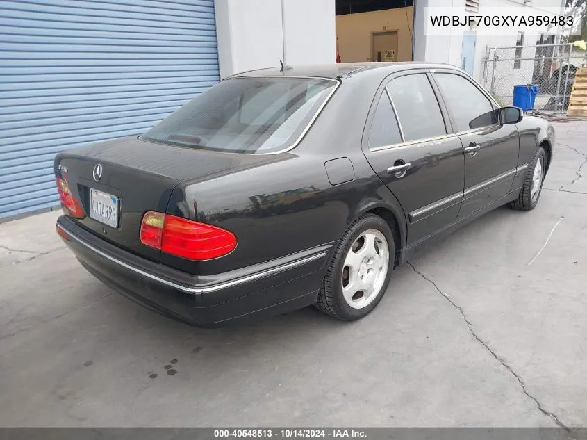 2000 Mercedes-Benz E 430 VIN: WDBJF70GXYA959483 Lot: 40548513