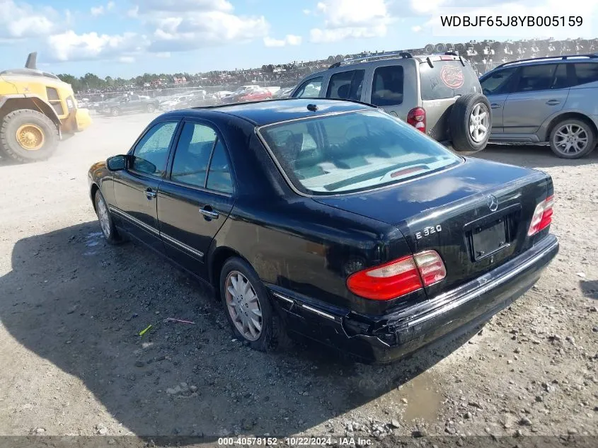 2000 Mercedes-Benz E 320 VIN: WDBJF65J8YB005159 Lot: 40578152