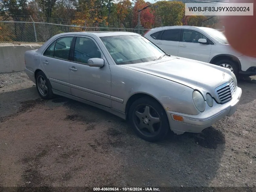 2000 Mercedes-Benz E 430 4M VIN: WDBJF83J9YX030024 Lot: 40609634