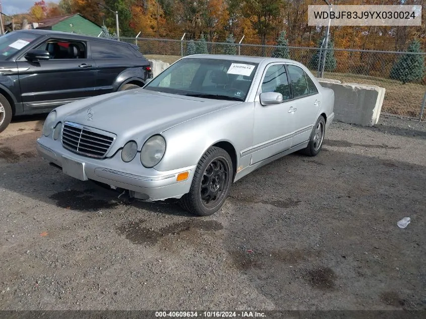 2000 Mercedes-Benz E 430 4M VIN: WDBJF83J9YX030024 Lot: 40609634