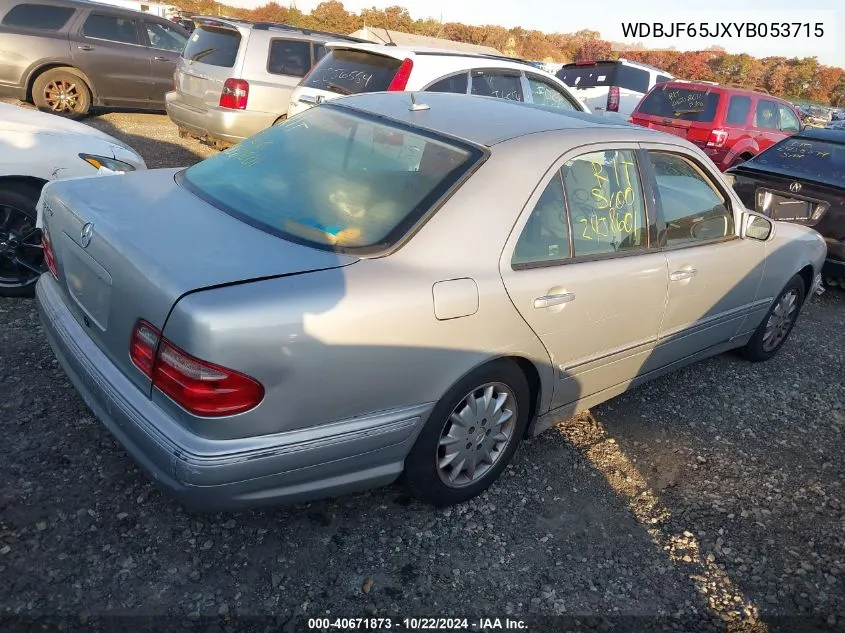 2000 Mercedes-Benz E 320 VIN: WDBJF65JXYB053715 Lot: 40671873