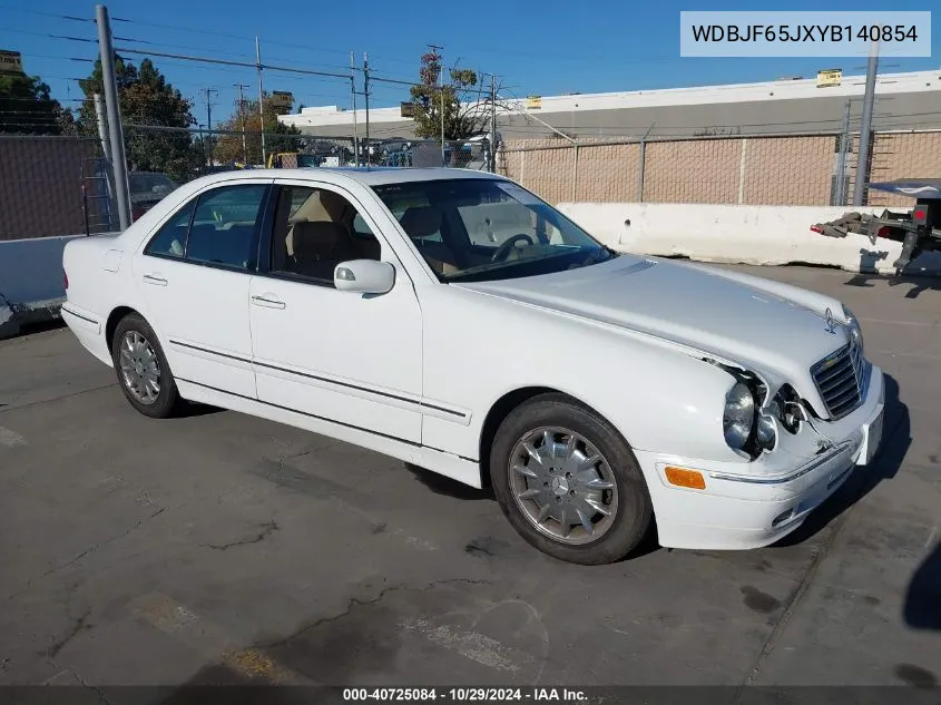 2000 Mercedes-Benz E 320 VIN: WDBJF65JXYB140854 Lot: 40725084