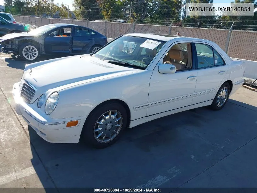 2000 Mercedes-Benz E 320 VIN: WDBJF65JXYB140854 Lot: 40725084