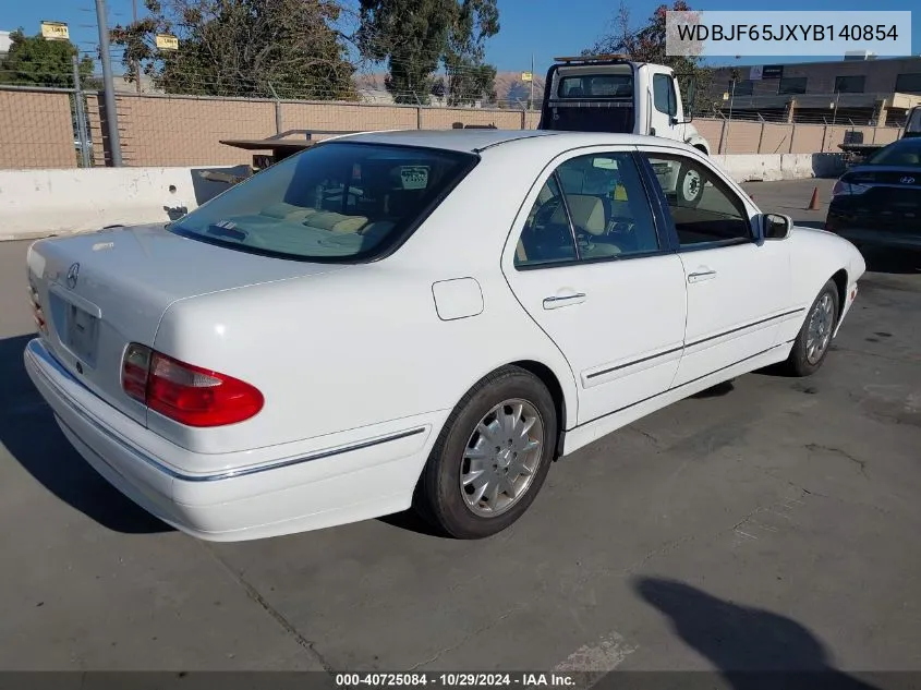 2000 Mercedes-Benz E 320 VIN: WDBJF65JXYB140854 Lot: 40725084