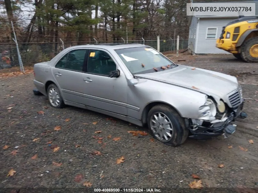 2000 Mercedes-Benz E 320 4M VIN: WDBJF82J0YX037784 Lot: 40869500