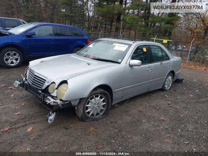 2000 Mercedes-Benz E 320 4M VIN: WDBJF82J0YX037784 Lot: 40869500