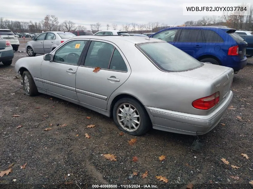 2000 Mercedes-Benz E 320 4M VIN: WDBJF82J0YX037784 Lot: 40869500