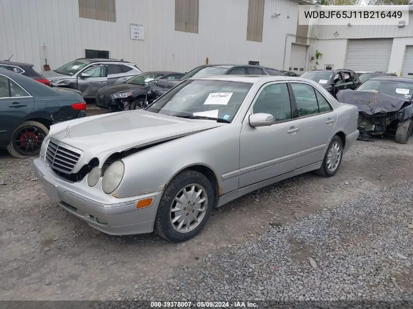 2001 Mercedes-Benz E 320 VIN: WDBJF65J11B216449 Lot: 39378007