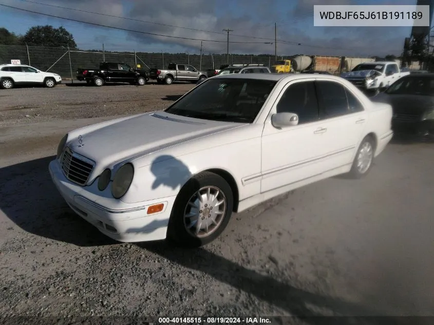 2001 Mercedes-Benz E 320 VIN: WDBJF65J61B191189 Lot: 40145515