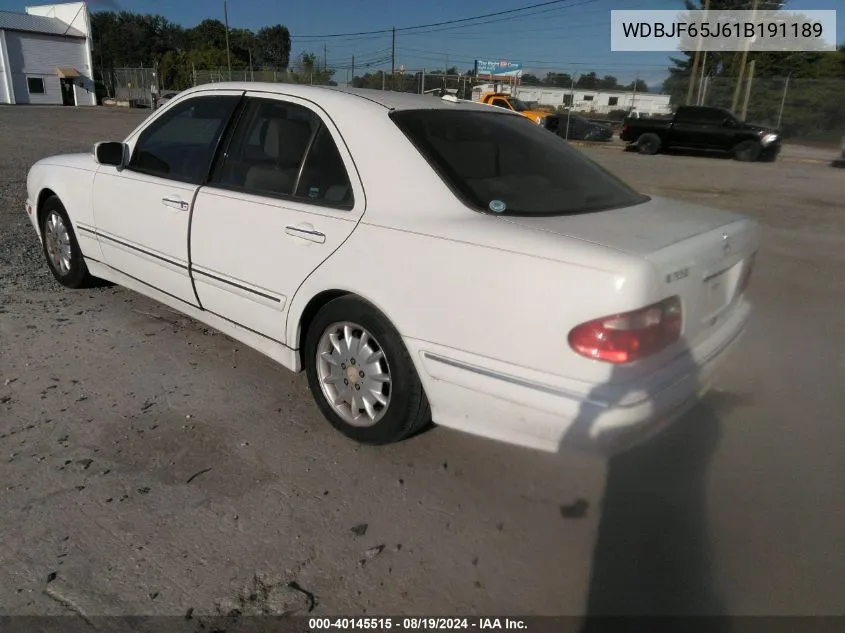 2001 Mercedes-Benz E 320 VIN: WDBJF65J61B191189 Lot: 40145515