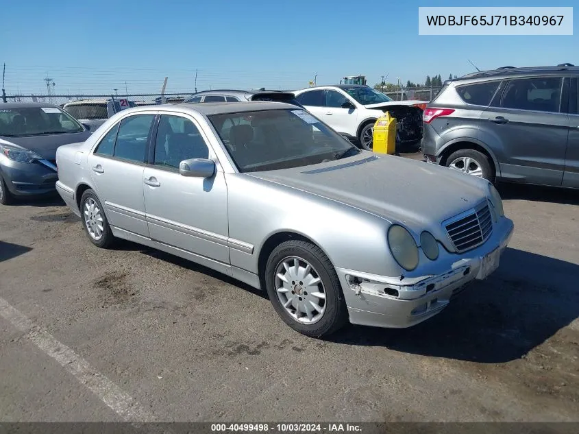 2001 Mercedes-Benz E 320 VIN: WDBJF65J71B340967 Lot: 40499498