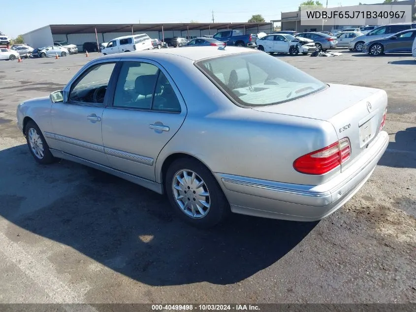 2001 Mercedes-Benz E 320 VIN: WDBJF65J71B340967 Lot: 40499498