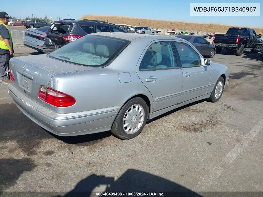 2001 Mercedes-Benz E 320 VIN: WDBJF65J71B340967 Lot: 40499498