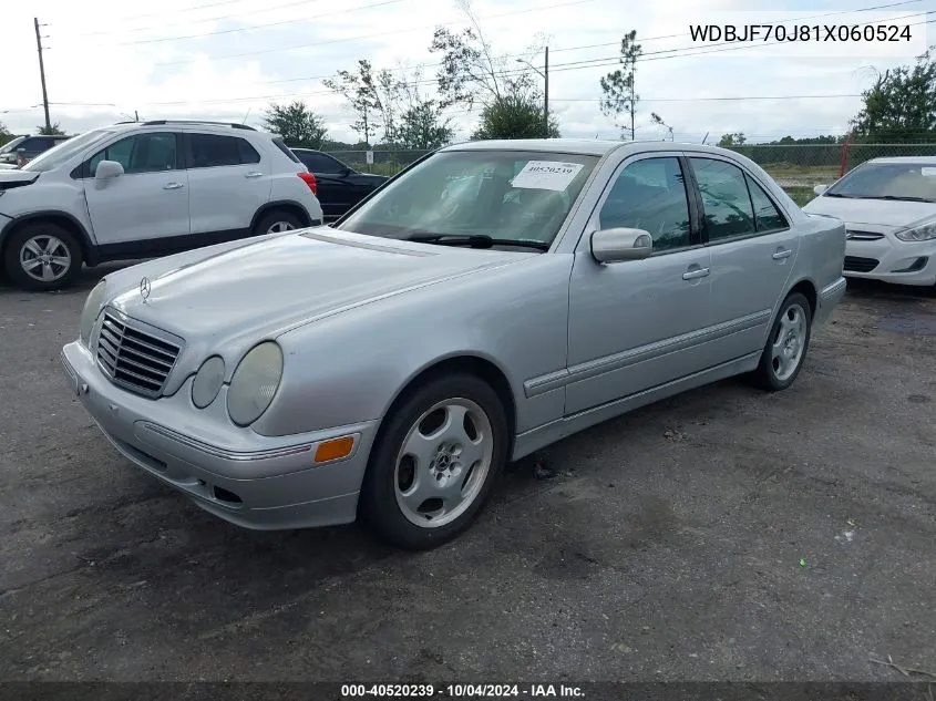 2001 Mercedes-Benz E 430 VIN: WDBJF70J81X060524 Lot: 40520239