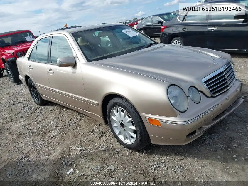 2001 Mercedes-Benz E 320 VIN: WDBJF65J51B193466 Lot: 40588806