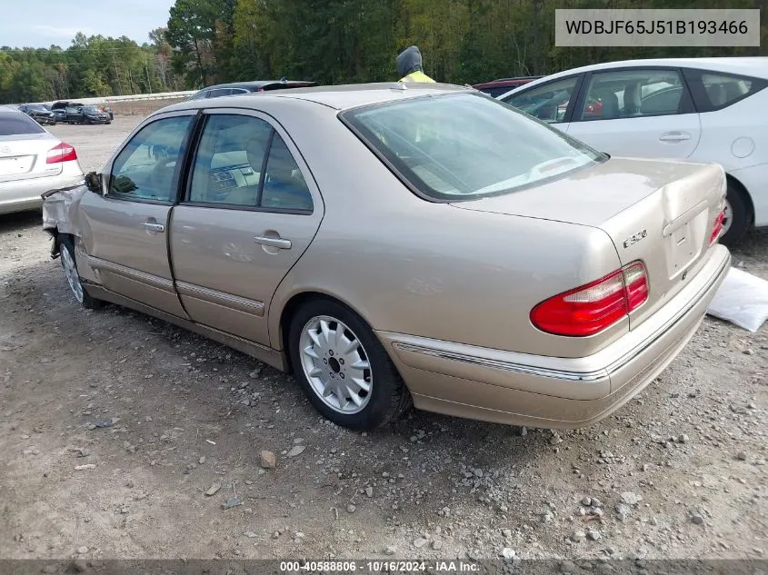 2001 Mercedes-Benz E 320 VIN: WDBJF65J51B193466 Lot: 40588806