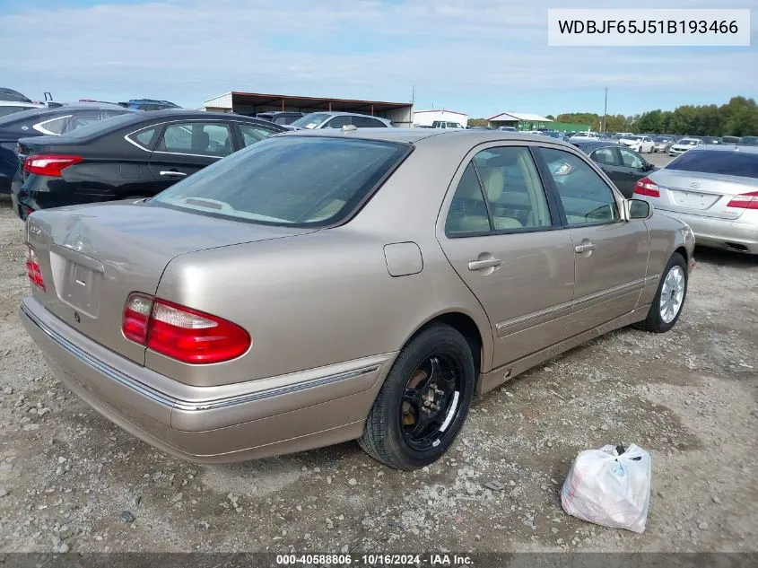 2001 Mercedes-Benz E 320 VIN: WDBJF65J51B193466 Lot: 40588806