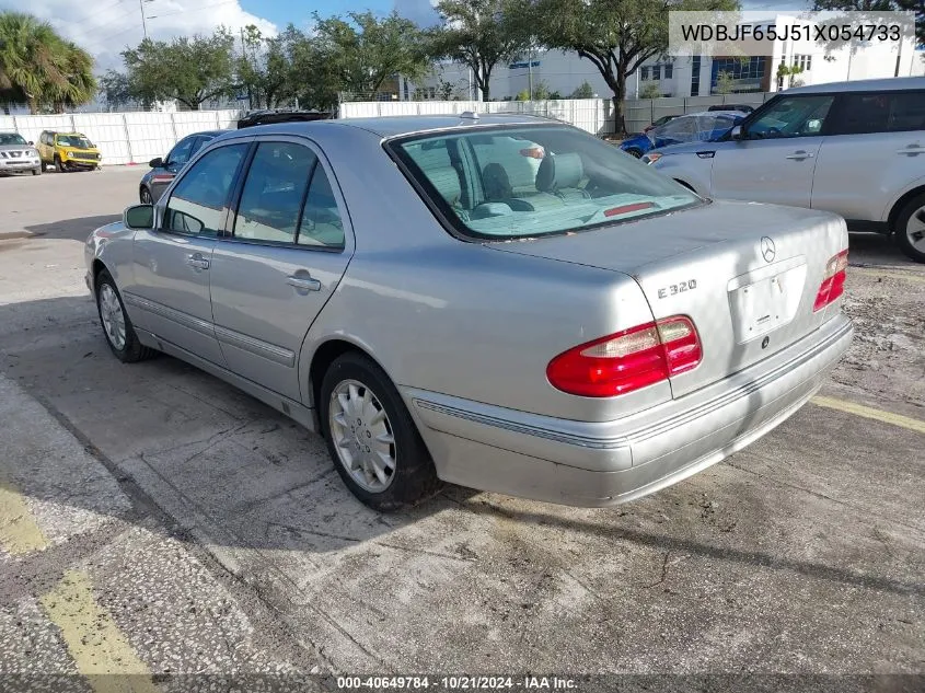 2001 Mercedes-Benz E 320 VIN: WDBJF65J51X054733 Lot: 40649784