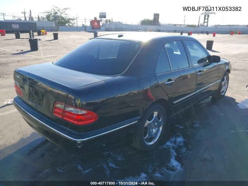 2001 Mercedes-Benz E 430 VIN: WDBJF70J11X053382 Lot: 40717800