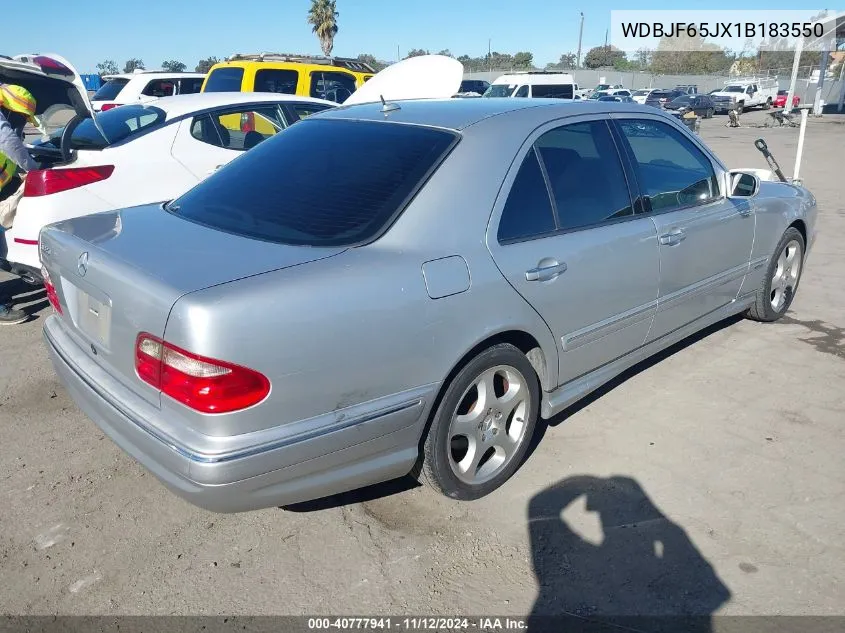 2001 Mercedes-Benz E 320 VIN: WDBJF65JX1B183550 Lot: 40777941