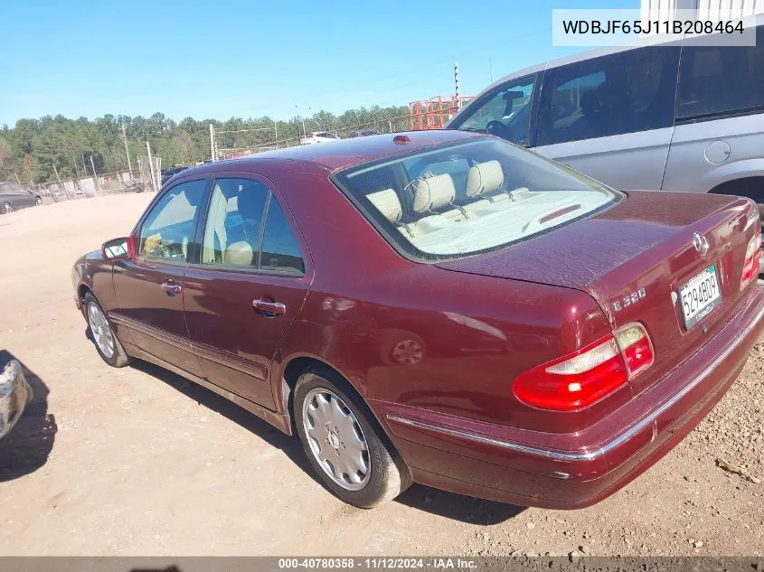 2001 Mercedes-Benz E 320 VIN: WDBJF65J11B208464 Lot: 40780358