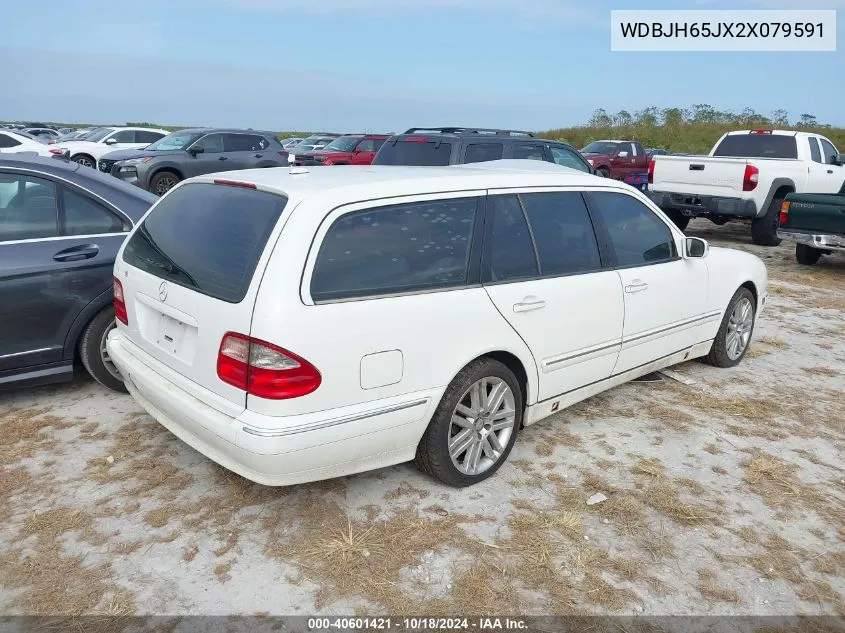 2002 Mercedes-Benz E 320 VIN: WDBJH65JX2X079591 Lot: 40601421