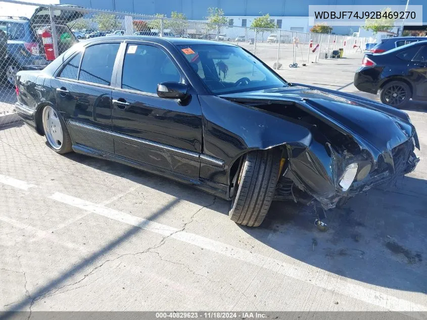 2002 Mercedes-Benz E 55 Amg VIN: WDBJF74J92B469270 Lot: 40829623