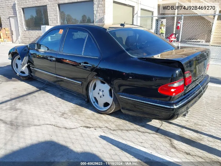 2002 Mercedes-Benz E 55 Amg VIN: WDBJF74J92B469270 Lot: 40829623