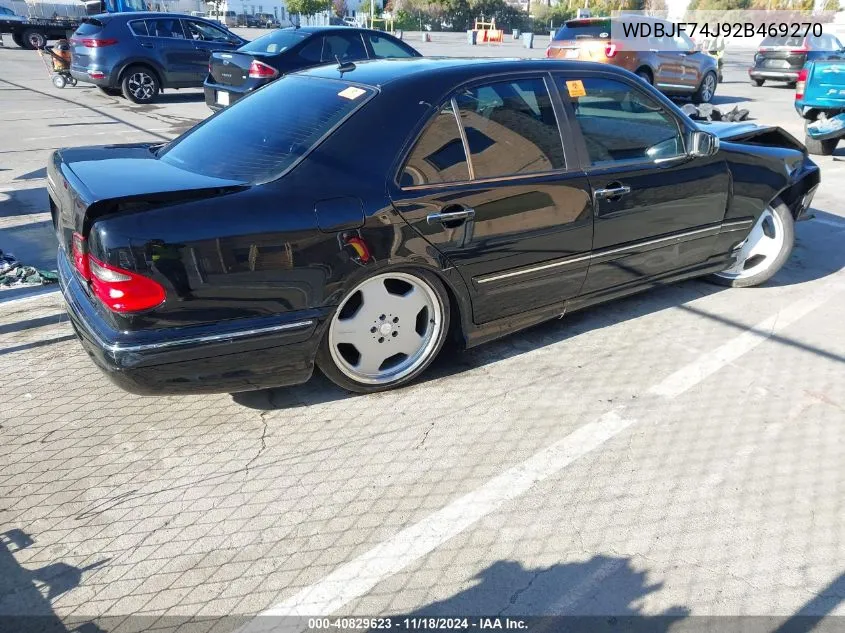 2002 Mercedes-Benz E 55 Amg VIN: WDBJF74J92B469270 Lot: 40829623