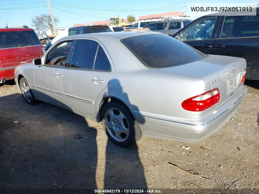 2002 Mercedes-Benz E 430 4M/4M Special Edition VIN: WDBJF83J92X061913 Lot: 40842179