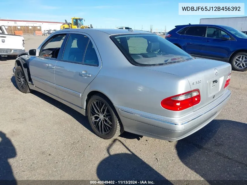 2002 Mercedes-Benz E 320 Special Edition VIN: WDBJF65J12B456392 Lot: 40849402