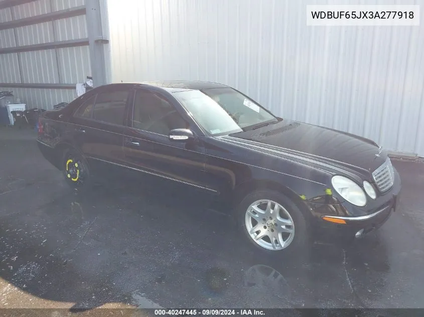 2003 Mercedes-Benz E 320 VIN: WDBUF65JX3A277918 Lot: 40247445