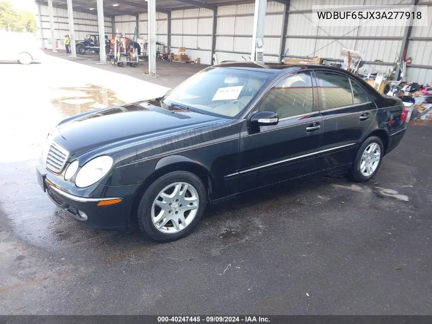 2003 Mercedes-Benz E 320 VIN: WDBUF65JX3A277918 Lot: 40247445