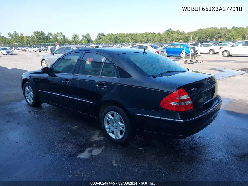 2003 Mercedes-Benz E 320 VIN: WDBUF65JX3A277918 Lot: 40247445