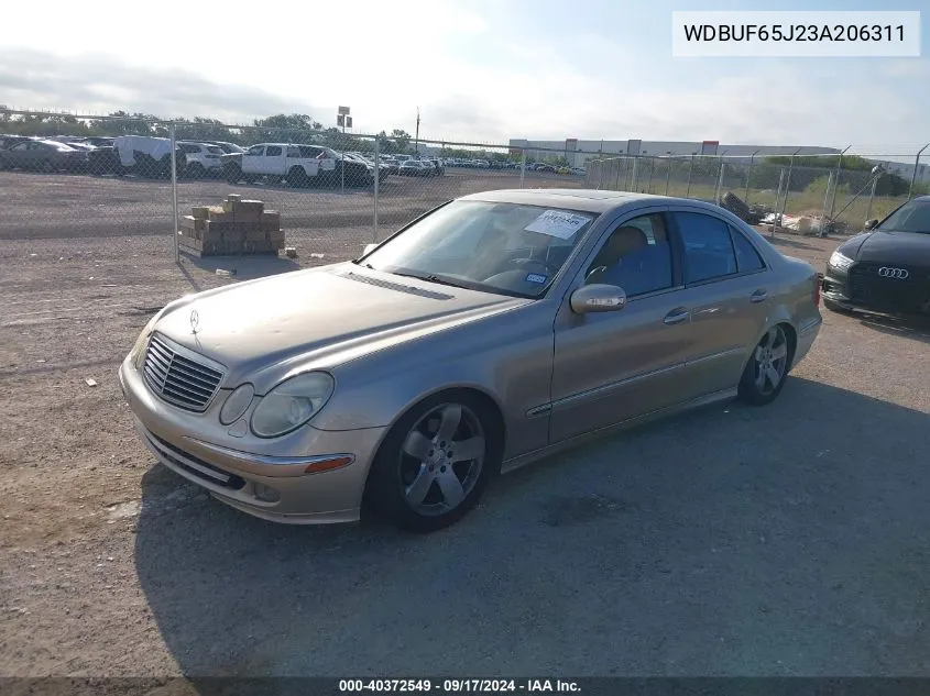 2003 Mercedes-Benz E 320 320 VIN: WDBUF65J23A206311 Lot: 40372549