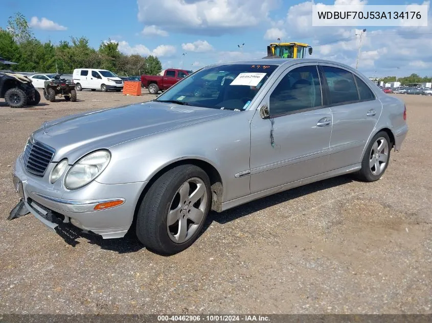 2003 Mercedes-Benz E 500 VIN: WDBUF70J53A134176 Lot: 40462906