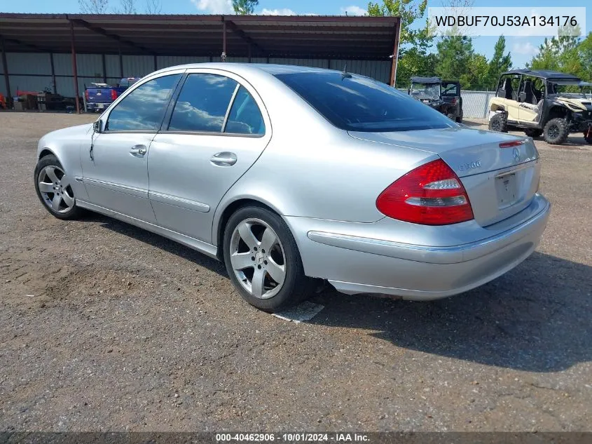 2003 Mercedes-Benz E 500 VIN: WDBUF70J53A134176 Lot: 40462906