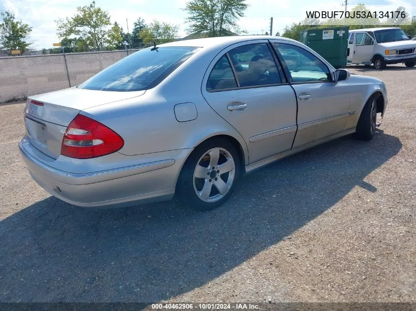 2003 Mercedes-Benz E 500 VIN: WDBUF70J53A134176 Lot: 40462906