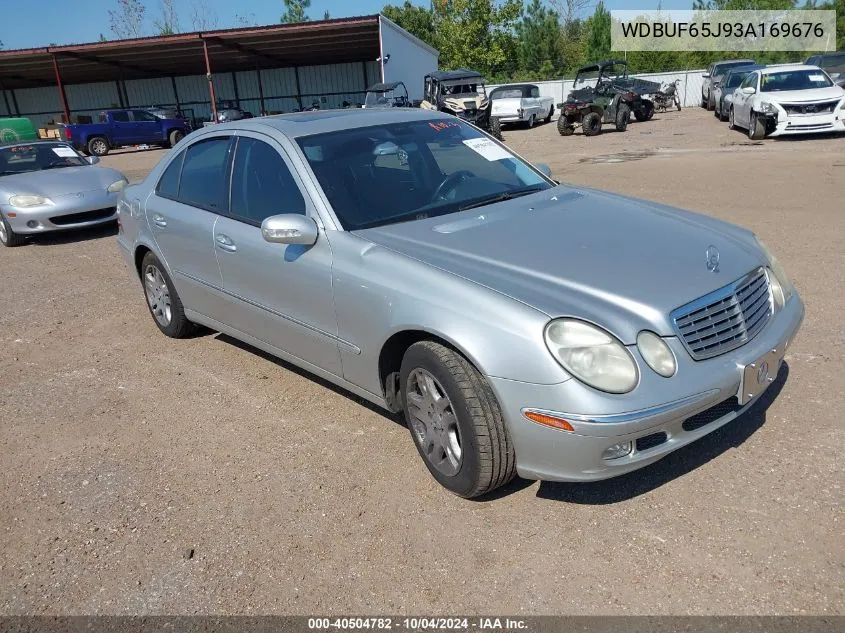 2003 Mercedes-Benz E 320 VIN: WDBUF65J93A169676 Lot: 40504782