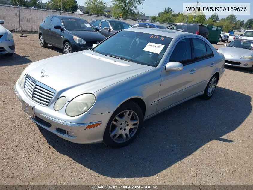 2003 Mercedes-Benz E 320 VIN: WDBUF65J93A169676 Lot: 40504782