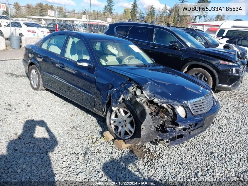 2003 Mercedes-Benz E 320 VIN: WDBUF65J33A185534 Lot: 40672628