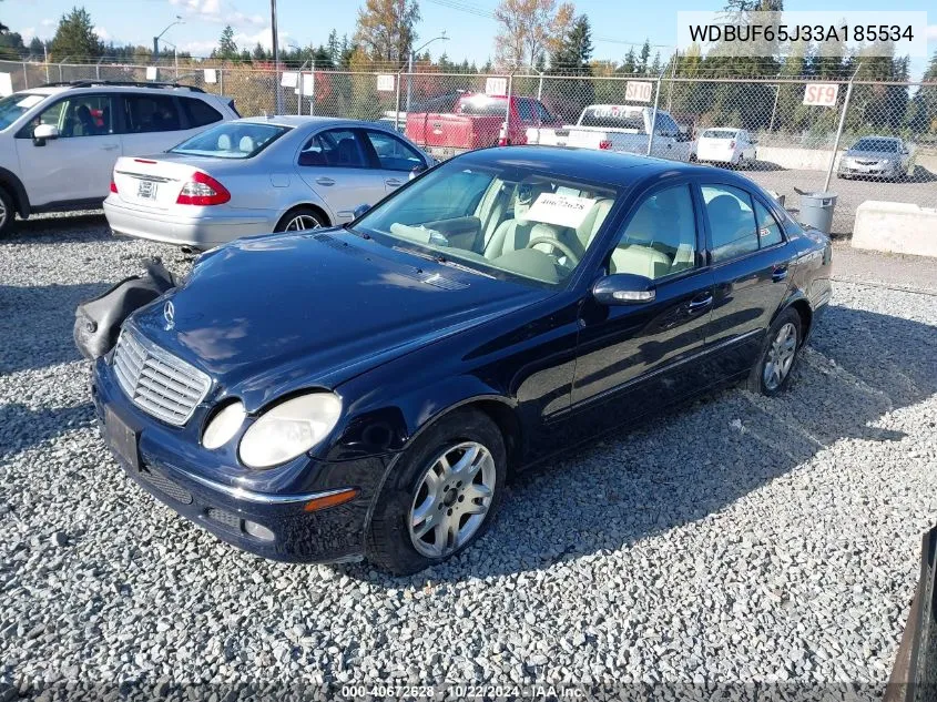 2003 Mercedes-Benz E 320 VIN: WDBUF65J33A185534 Lot: 40672628