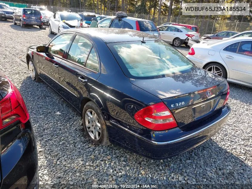 2003 Mercedes-Benz E 320 VIN: WDBUF65J33A185534 Lot: 40672628