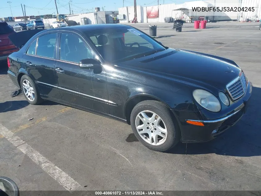 2003 Mercedes-Benz E 320 VIN: WDBUF65J53A204245 Lot: 40861072