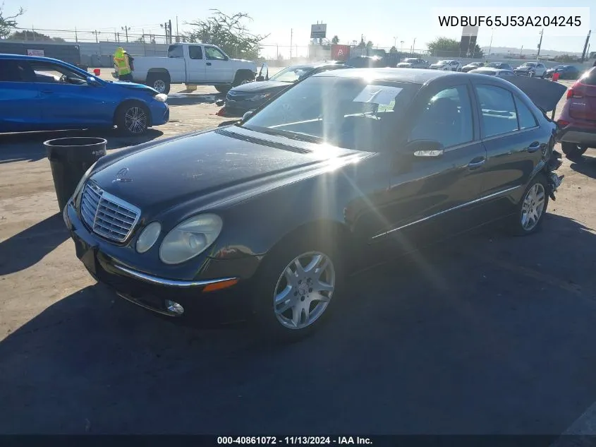 2003 Mercedes-Benz E 320 VIN: WDBUF65J53A204245 Lot: 40861072