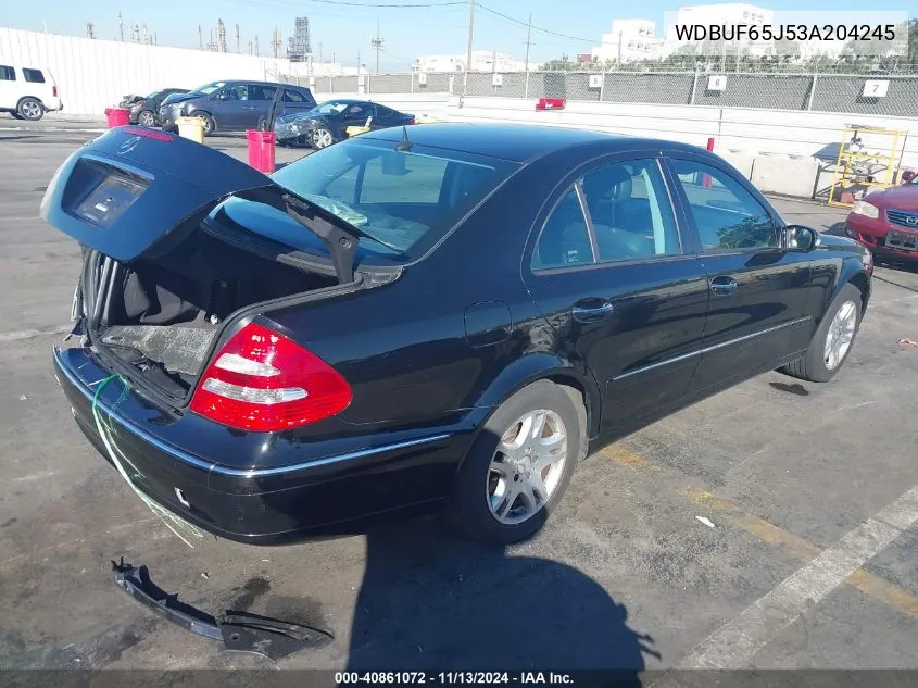 2003 Mercedes-Benz E 320 VIN: WDBUF65J53A204245 Lot: 40861072