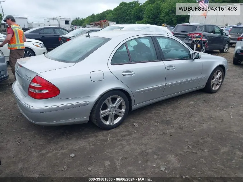 2004 Mercedes-Benz E 500 4Matic VIN: WDBUF83J94X161493 Lot: 39581833